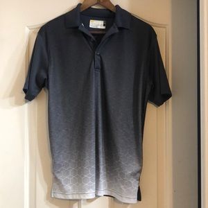 Nicklaus Staydri Men’s Gray Golf Polo Shirt Size Small